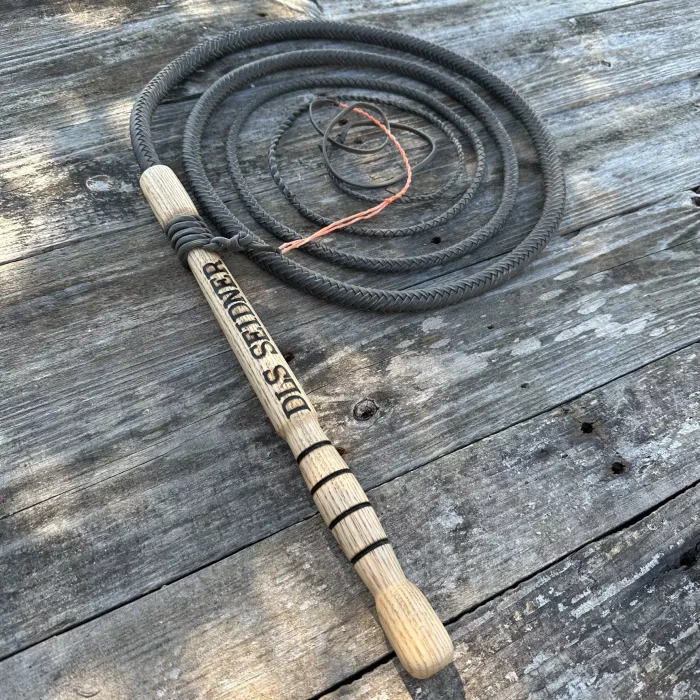 10 Foot Custom Cow Whip with Initials