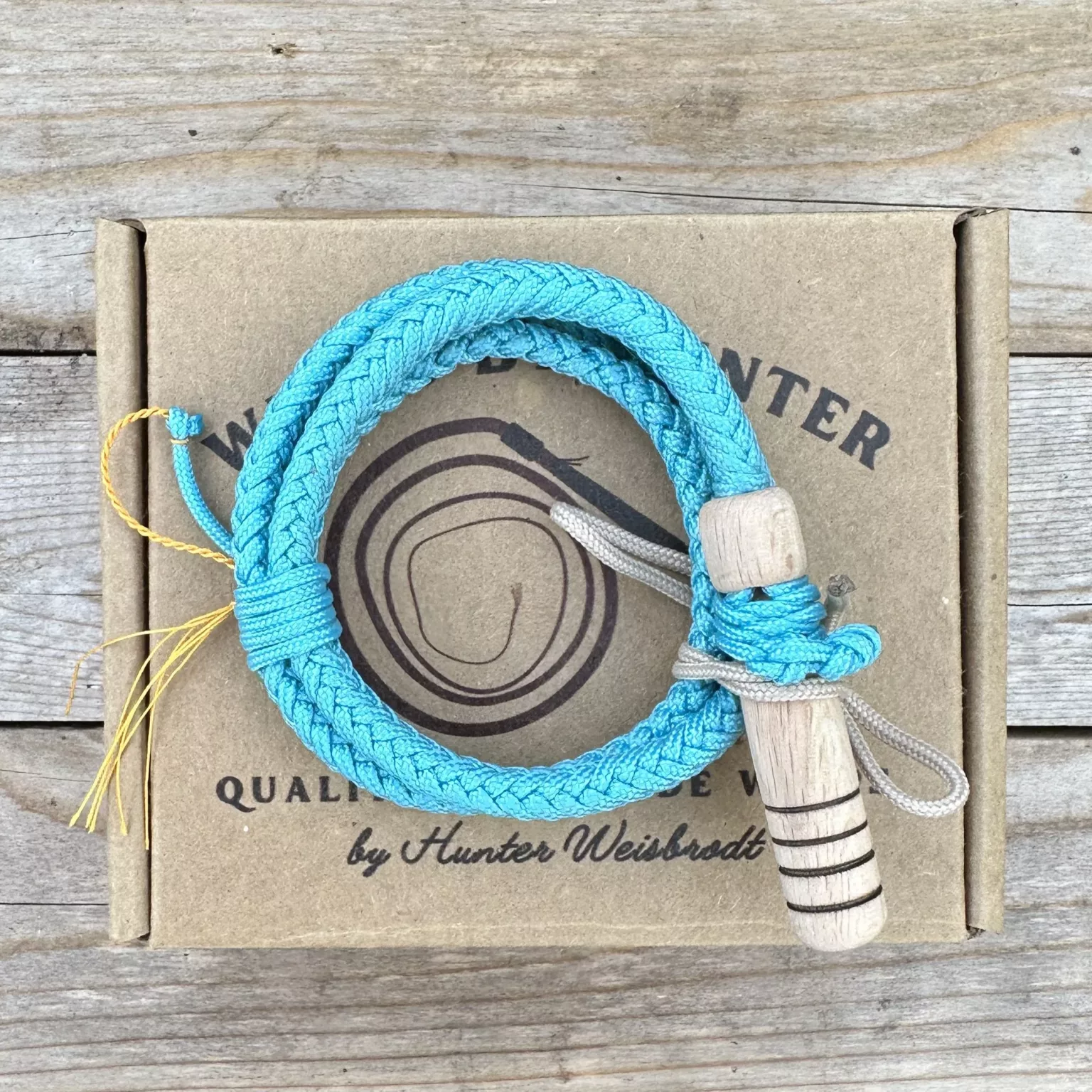 Turquoise miniature whip hatband